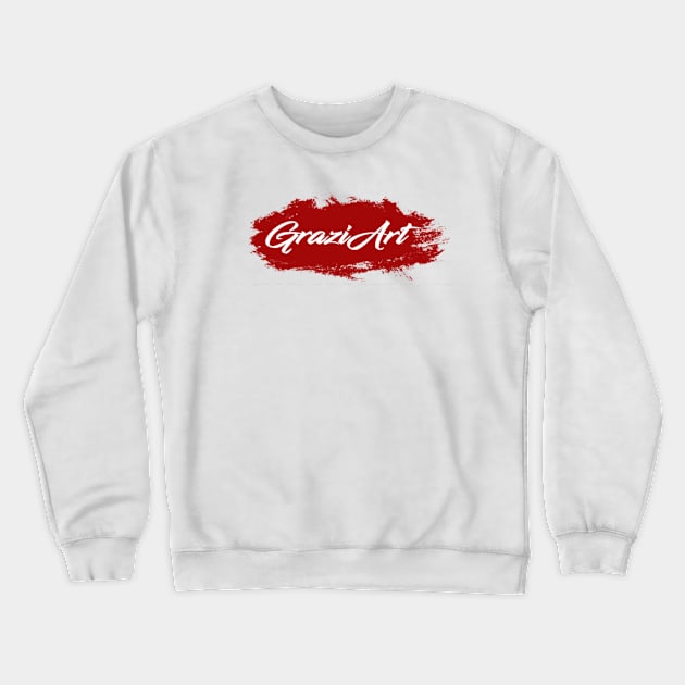 GraziArt  red Crewneck Sweatshirt by Grazia